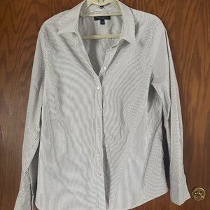 Banana Republic Stripped Button Down Shirt - 14